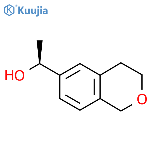 (1S)-1-(3,4-dihydro-1H-2-benzopyran-6-yl)ethan-1-ol structure