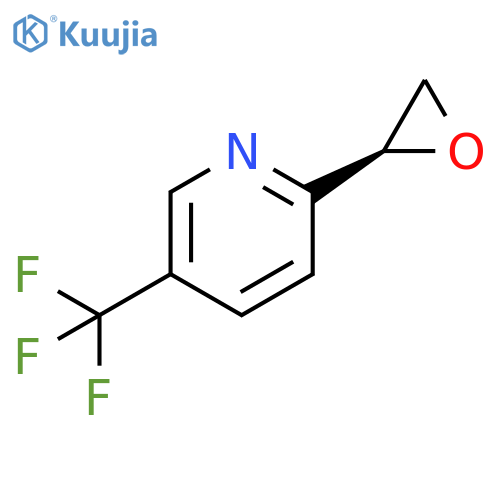 2-(2S)-oxiran-2-yl-5-(trifluoromethyl)pyridine structure