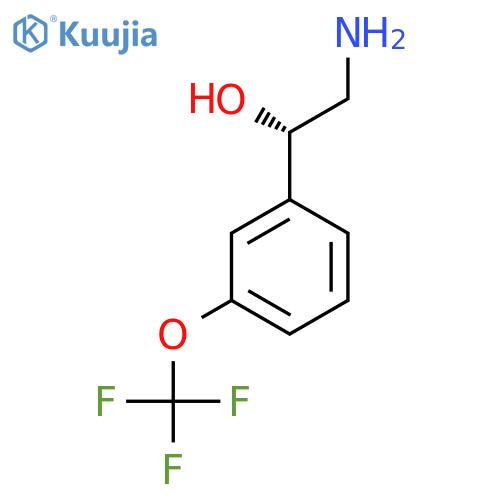 (1S)-2-amino-1-3-(trifluoromethoxy)phenylethan-1-ol structure