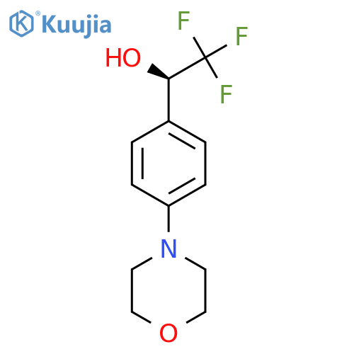(1R)-2,2,2-trifluoro-1-4-(morpholin-4-yl)phenylethan-1-ol structure