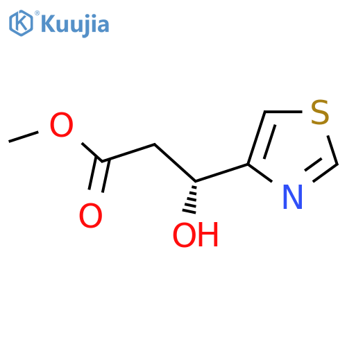 methyl (3R)-3-hydroxy-3-(1,3-thiazol-4-yl)propanoate structure
