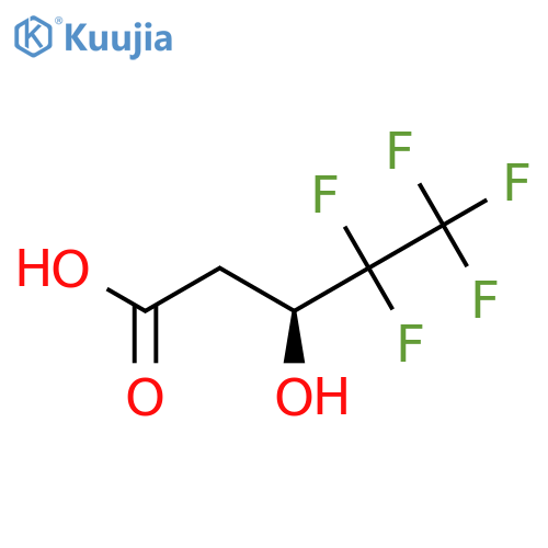 (3S)-4,4,5,5,5-pentafluoro-3-hydroxypentanoic acid structure