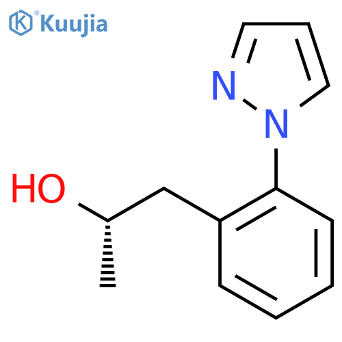 (2S)-1-2-(1H-pyrazol-1-yl)phenylpropan-2-ol structure