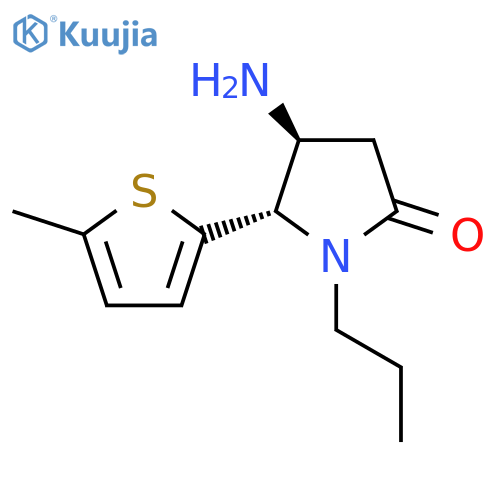 4-amino-5-(5-methylthiophen-2-yl)-1-propylpyrrolidin-2-one structure