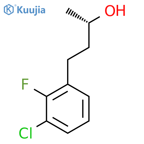 (2S)-4-(3-chloro-2-fluorophenyl)butan-2-ol structure