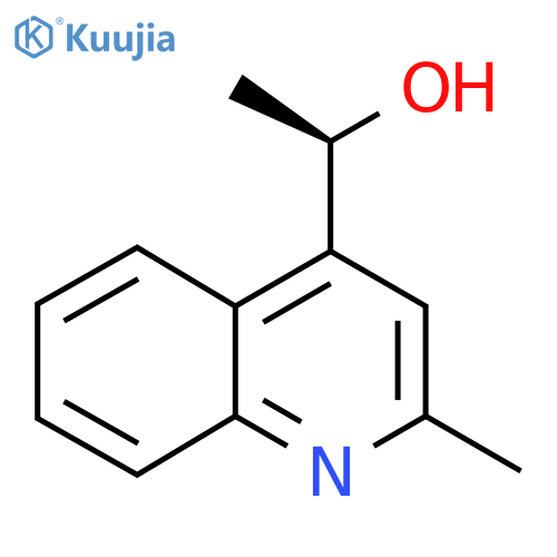 (1R)-1-(2-methylquinolin-4-yl)ethan-1-ol structure