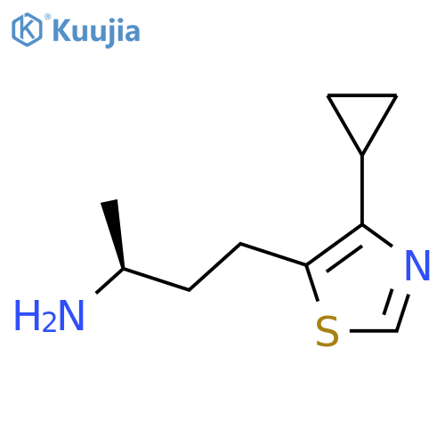(2S)-4-(4-cyclopropyl-1,3-thiazol-5-yl)butan-2-amine structure