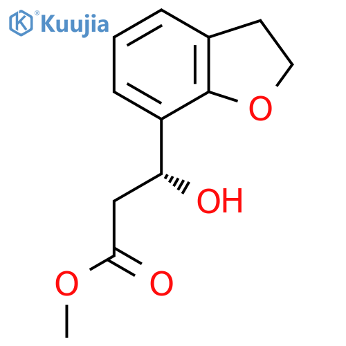methyl (3R)-3-(2,3-dihydro-1-benzofuran-7-yl)-3-hydroxypropanoate structure
