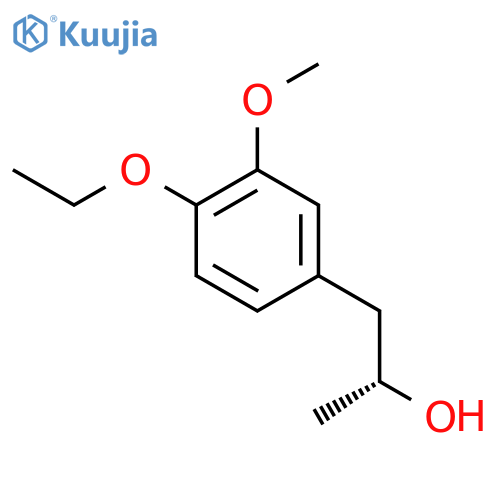 (2R)-1-(4-ethoxy-3-methoxyphenyl)propan-2-ol structure