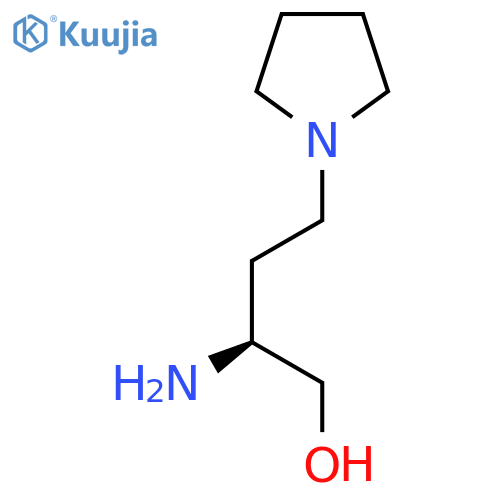 (2S)-2-amino-4-(pyrrolidin-1-yl)butan-1-ol structure