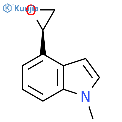 1-methyl-4-(2R)-oxiran-2-yl-1H-indole structure