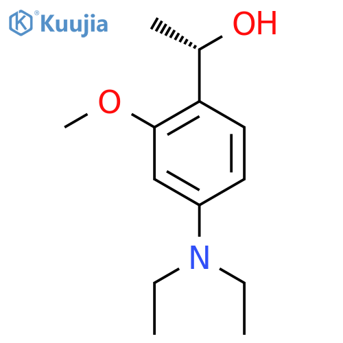 (1S)-1-4-(diethylamino)-2-methoxyphenylethan-1-ol structure