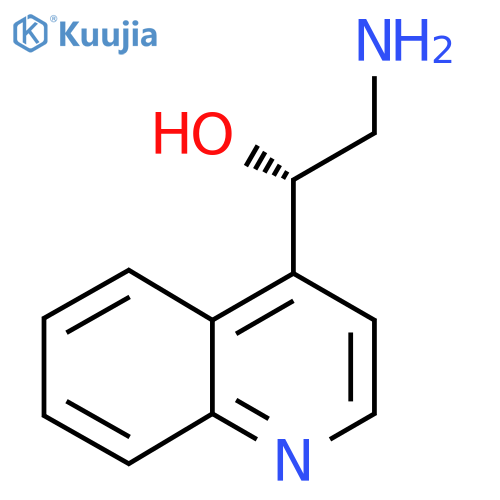 (1S)-2-amino-1-(quinolin-4-yl)ethan-1-ol structure