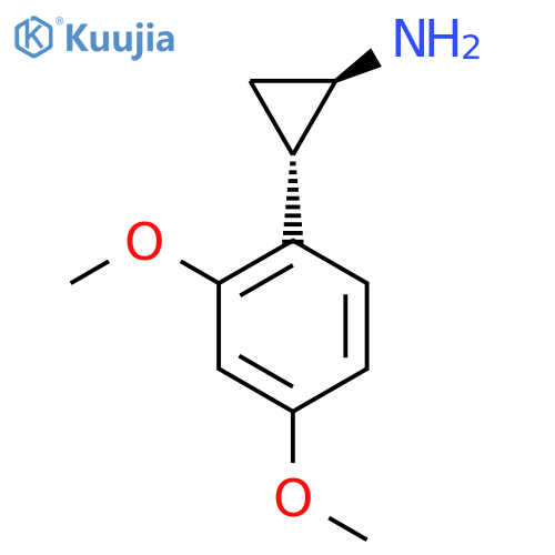 rac-(1R,2S)-2-(2,4-dimethoxyphenyl)cyclopropan-1-amine structure