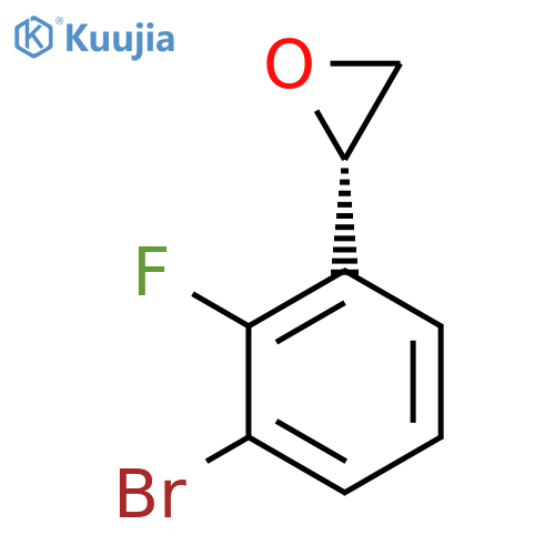 (2S)-2-(3-bromo-2-fluorophenyl)oxirane structure