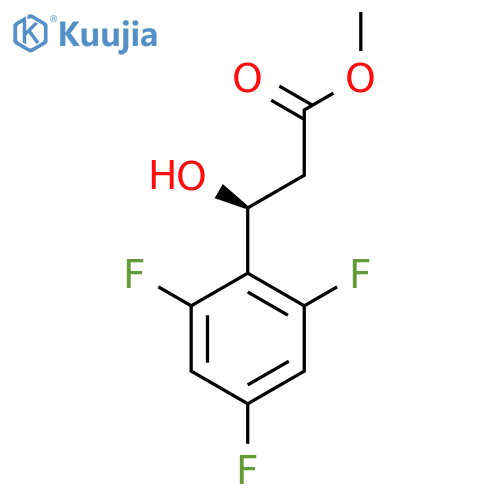 methyl (3S)-3-hydroxy-3-(2,4,6-trifluorophenyl)propanoate structure