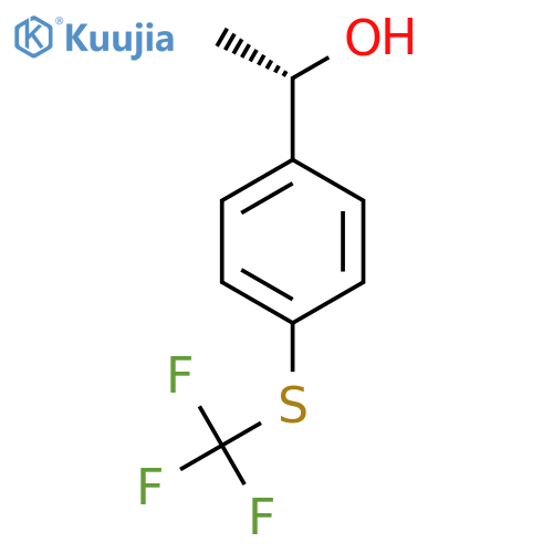 (1S)-1-{4-(trifluoromethyl)sulfanylphenyl}ethan-1-ol structure