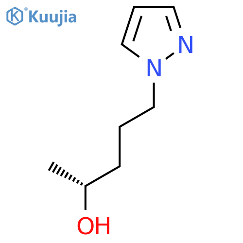 (2R)-5-(1H-pyrazol-1-yl)pentan-2-ol structure