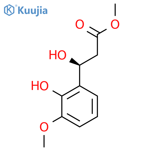 methyl (3S)-3-hydroxy-3-(2-hydroxy-3-methoxyphenyl)propanoate structure