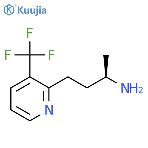 (2R)-4-3-(trifluoromethyl)pyridin-2-ylbutan-2-amine structure