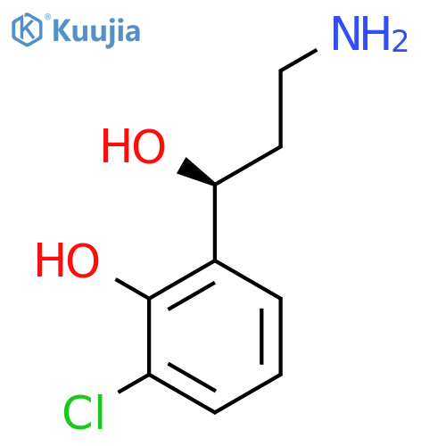2-[(1S)-3-amino-1-hydroxypropyl]-6-chlorophenol structure