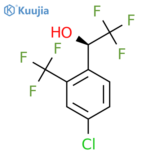 (1R)-1-4-chloro-2-(trifluoromethyl)phenyl-2,2,2-trifluoroethan-1-ol structure