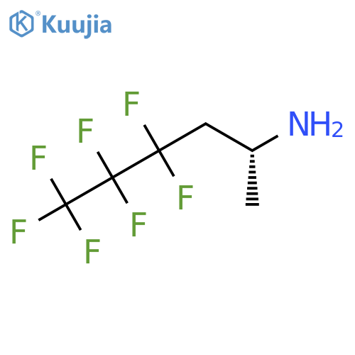 (2R)-4,4,5,5,6,6,6-heptafluorohexan-2-amine structure