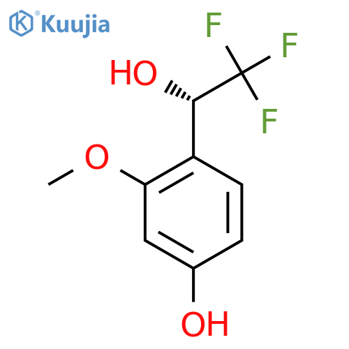 3-methoxy-4-(1S)-2,2,2-trifluoro-1-hydroxyethylphenol structure