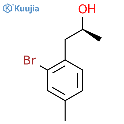 (2S)-1-(2-bromo-4-methylphenyl)propan-2-ol structure