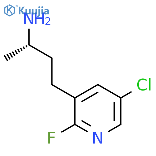 (2S)-4-(5-chloro-2-fluoropyridin-3-yl)butan-2-amine structure