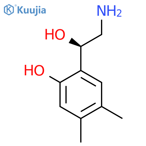 2-(1R)-2-amino-1-hydroxyethyl-4,5-dimethylphenol structure
