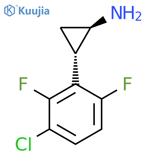 rac-(1R,2S)-2-(3-chloro-2,6-difluorophenyl)cyclopropan-1-amine structure