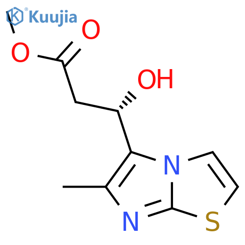 methyl (3S)-3-hydroxy-3-{6-methylimidazo2,1-b1,3thiazol-5-yl}propanoate structure