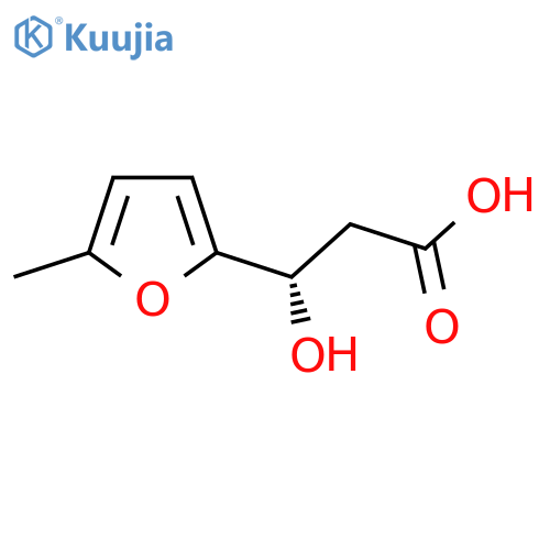 (3S)-3-hydroxy-3-(5-methylfuran-2-yl)propanoic acid structure