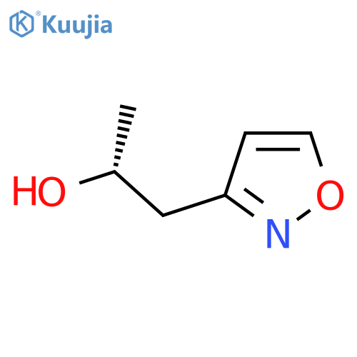 (2R)-1-(1,2-oxazol-3-yl)propan-2-ol structure