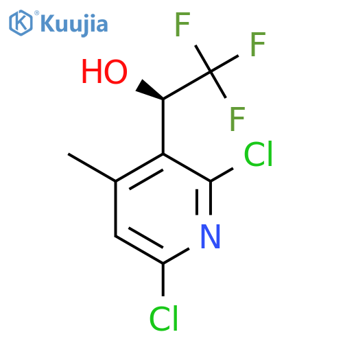 (1R)-1-(2,6-dichloro-4-methylpyridin-3-yl)-2,2,2-trifluoroethan-1-ol structure
