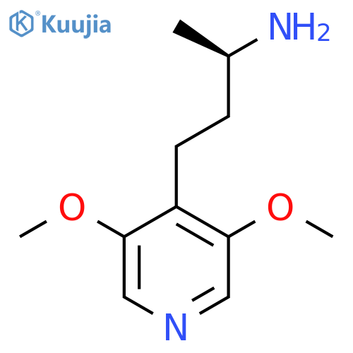 (2R)-4-(3,5-dimethoxypyridin-4-yl)butan-2-amine structure
