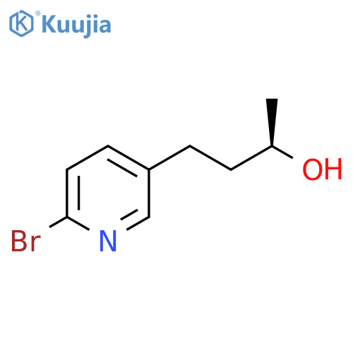 (2R)-4-(6-bromopyridin-3-yl)butan-2-ol structure