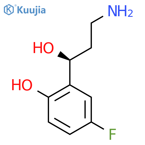 2-(1S)-3-amino-1-hydroxypropyl-4-fluorophenol structure