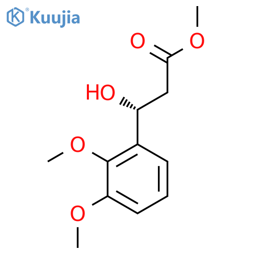 methyl (3R)-3-(2,3-dimethoxyphenyl)-3-hydroxypropanoate structure