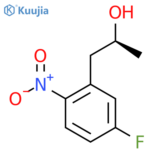 (2S)-1-(5-fluoro-2-nitrophenyl)propan-2-ol structure