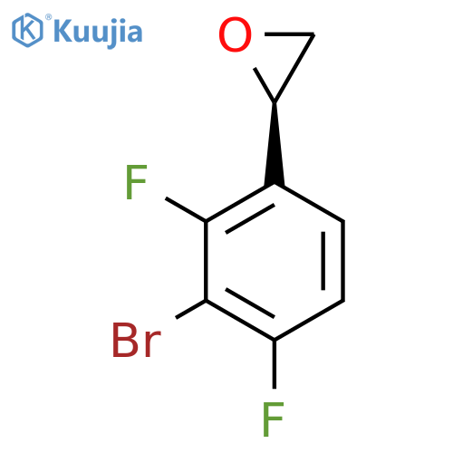 (2R)-2-(3-bromo-2,4-difluorophenyl)oxirane structure