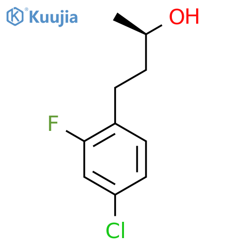 (2R)-4-(4-chloro-2-fluorophenyl)butan-2-ol structure
