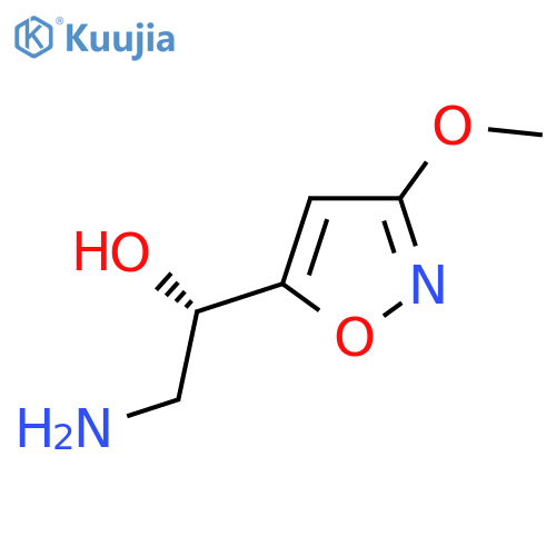 (1S)-2-amino-1-(3-methoxy-1,2-oxazol-5-yl)ethan-1-ol structure