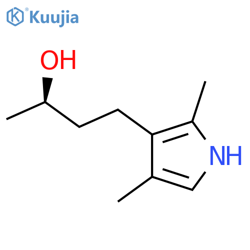 (2R)-4-(2,4-dimethyl-1H-pyrrol-3-yl)butan-2-ol structure