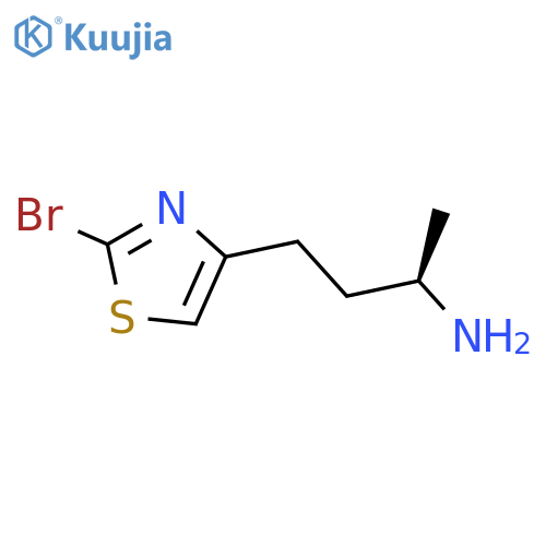 (2R)-4-(2-bromo-1,3-thiazol-4-yl)butan-2-amine structure