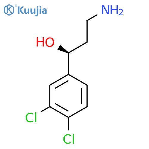 (1S)-3-amino-1-(3,4-dichlorophenyl)propan-1-ol structure