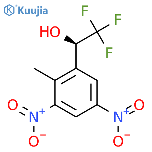 (1R)-2,2,2-trifluoro-1-(2-methyl-3,5-dinitrophenyl)ethan-1-ol structure
