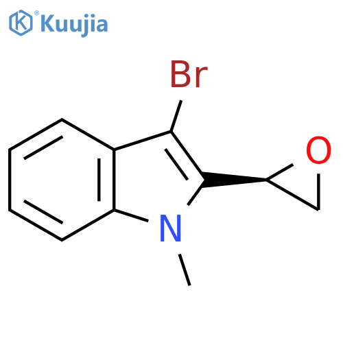 3-bromo-1-methyl-2-(2R)-oxiran-2-yl-1H-indole structure
