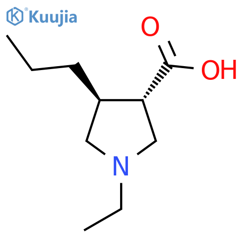 1-Ethyl-4-propylpyrrolidine-3-carboxylic acid structure